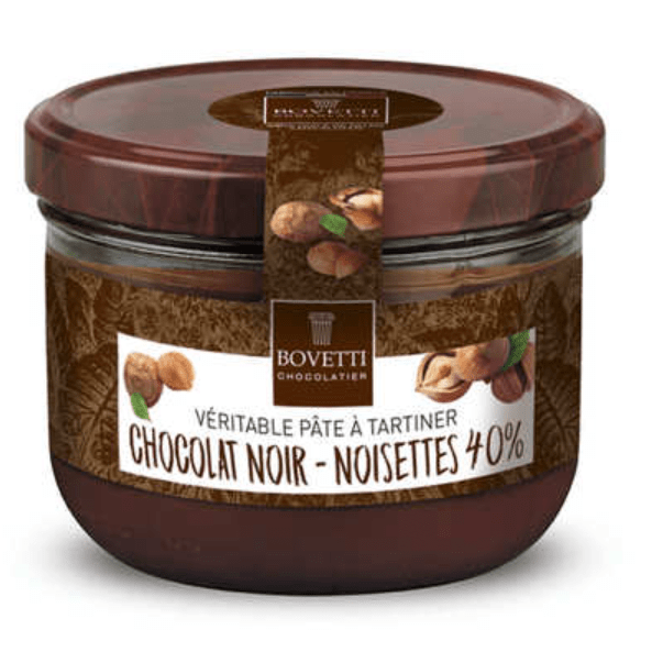 Pâte à tartiner chocolat noisette - 350g BOVETTI Chocolatier vrac-zero-dechet-ecolo-montaudran