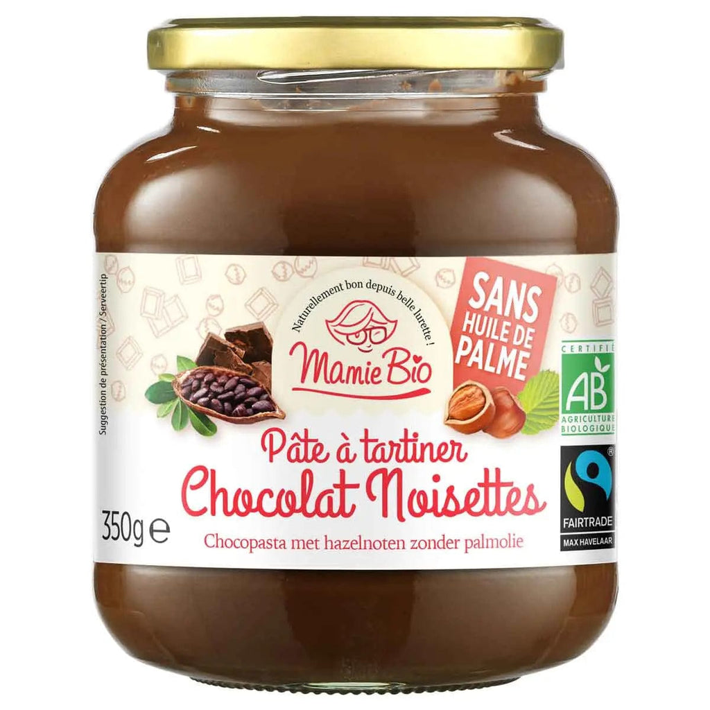 Pâte à tartiner chocolat noisettes BIO - 350g Mamie Bio vrac-zero-dechet-ecolo-montaudran