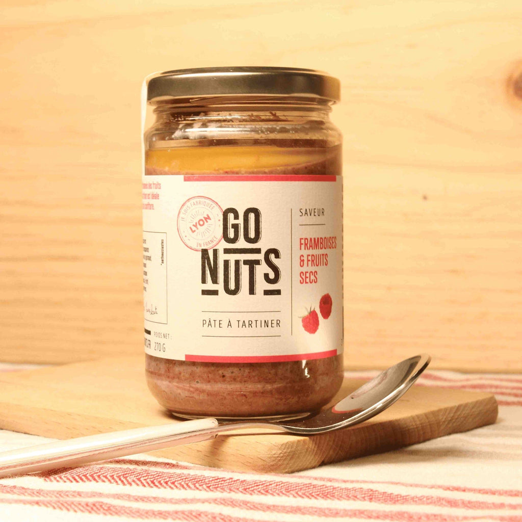 Pâte à tartiner framboises et fruits secs BIO - 270g - ANTIGASPI Go Nuts vrac-zero-dechet-ecolo-montaudran
