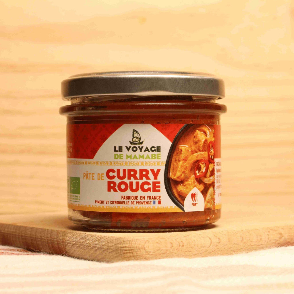 Pate de curry rouge BIO - 105g Le voyage de Mamabé vrac-zero-dechet-ecolo-montaudran