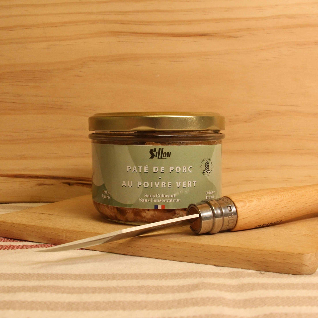 Pâté de porc au poivre vert - 180g Conserverie Sillon vrac-zero-dechet-ecolo-montaudran