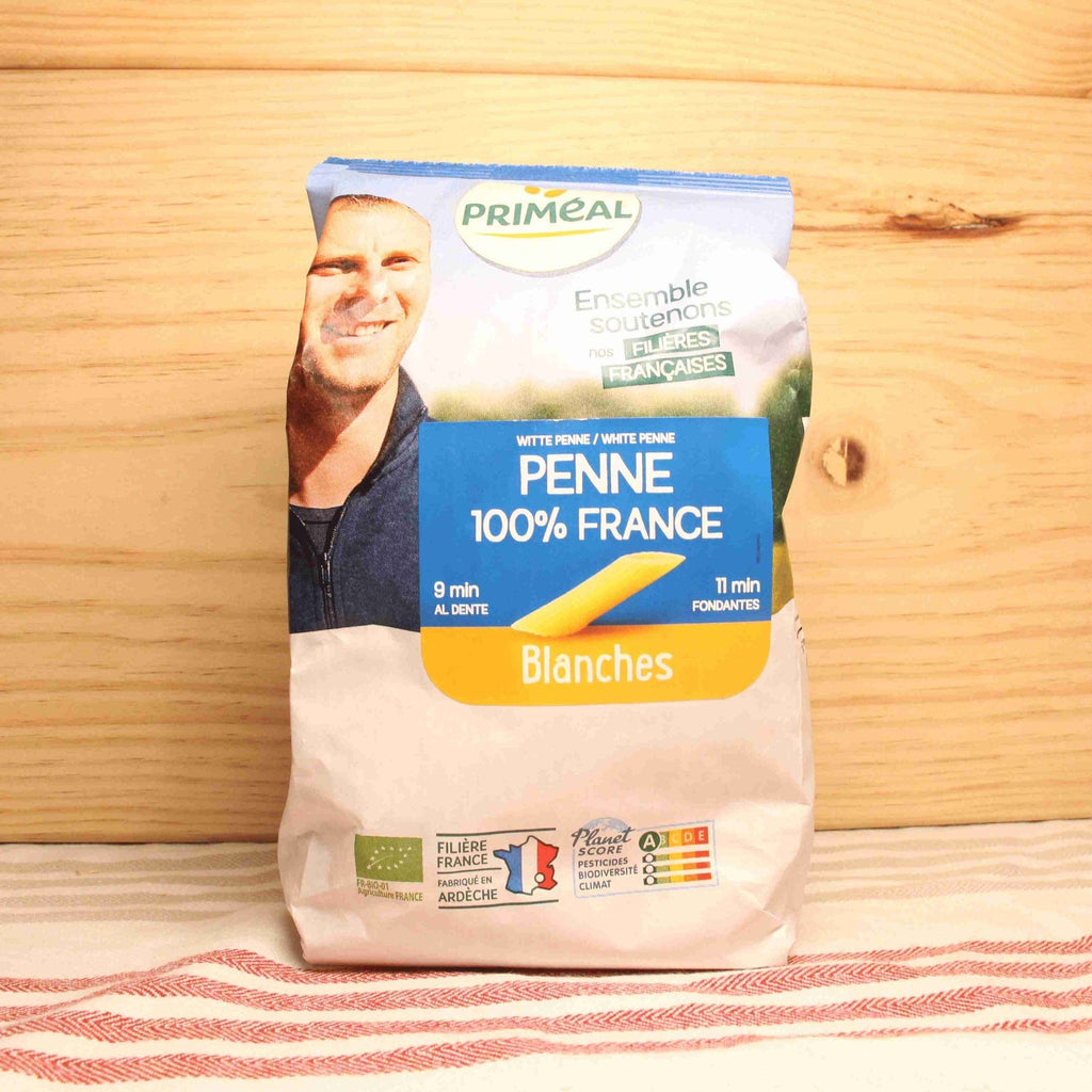 Pâtes Penne blanches origine France BIO - 500g Priméal vrac-zero-dechet-ecolo-montaudran