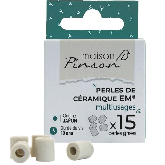 Perles de céramique grises - lot de 15 Maison Pinson vrac-zero-dechet-ecolo-montaudran