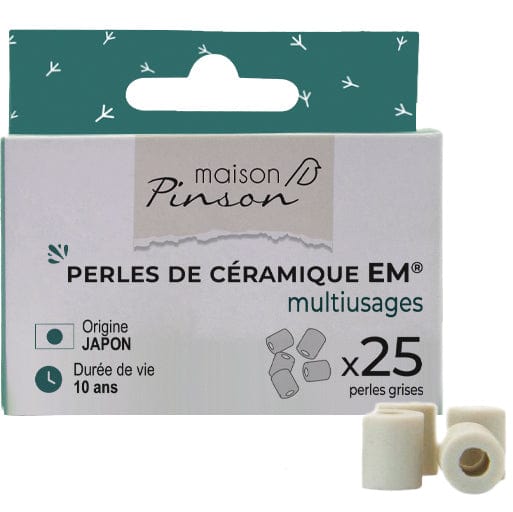 Perles de céramique grises - lot de 25 Maison Pinson vrac-zero-dechet-ecolo-montaudran