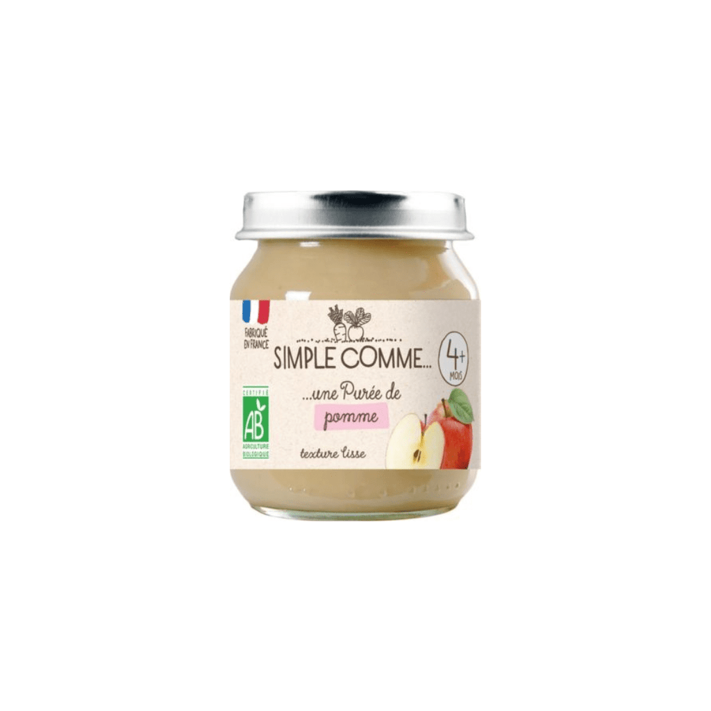 Pot bébé 4 mois pomme BIO - 125g Simple comme vrac-zero-dechet-ecolo-montaudran