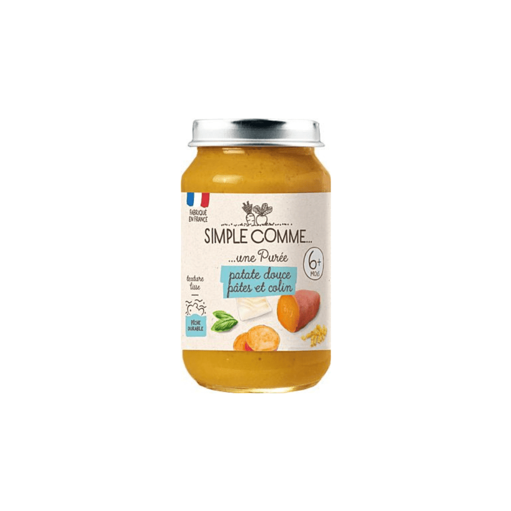 Pot bébé 6 mois patate douce pâtes colin - 190g Simple comme vrac-zero-dechet-ecolo-montaudran