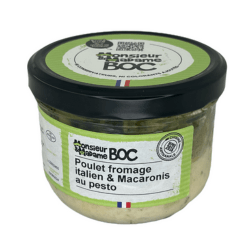 Poulet, Fromage italien, macaronis au pesto - 300g La Centrale du Bocal vrac-zero-dechet-ecolo-montaudran