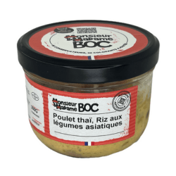 Poulet thaï, riz aux légumes asiatiques - 300g La Centrale du Bocal vrac-zero-dechet-ecolo-montaudran