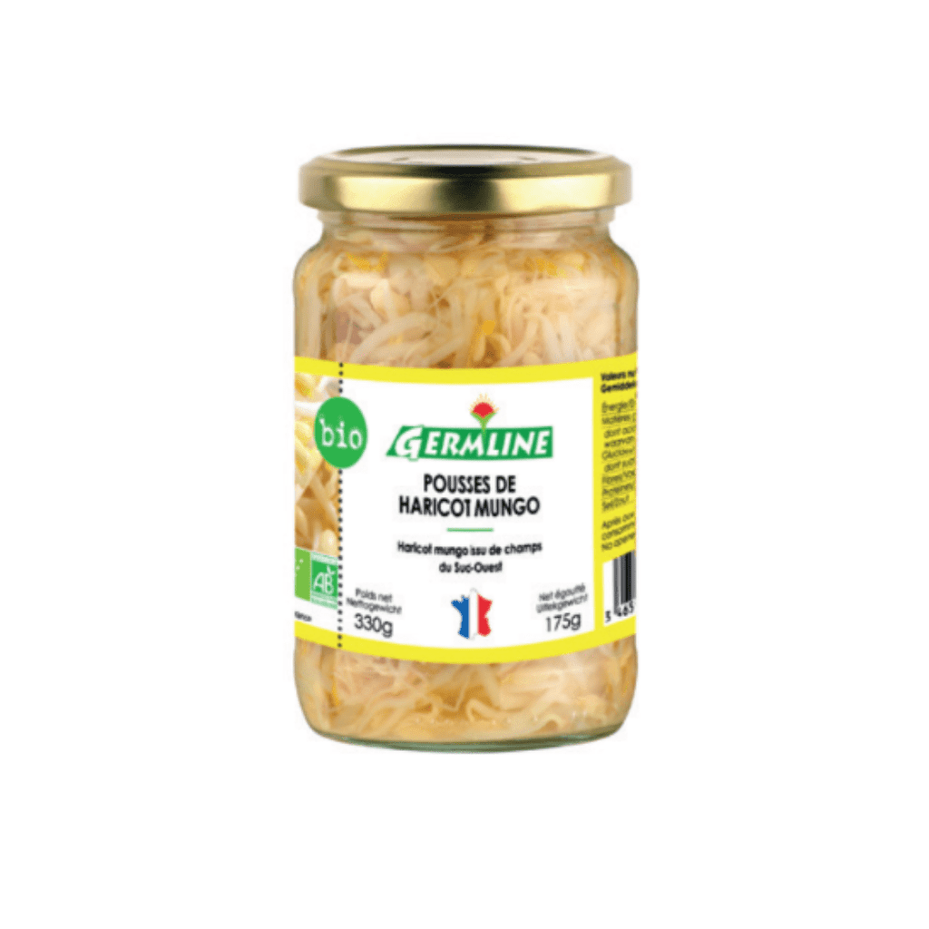 Pousses de haricot Mungo BIO - 175g net égoutté Germline vrac-zero-dechet-ecolo-montaudran