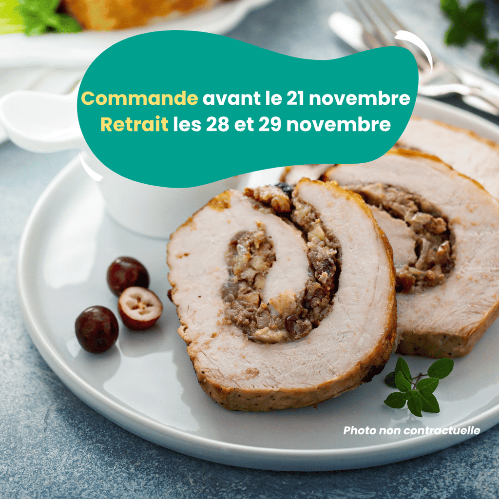 PRÉCOMMANDE - ACOMPTE - Ballotine de Poulet au foie gras (300 à 400g) Domaine des Tuileries vrac-zero-dechet-ecolo-montaudran