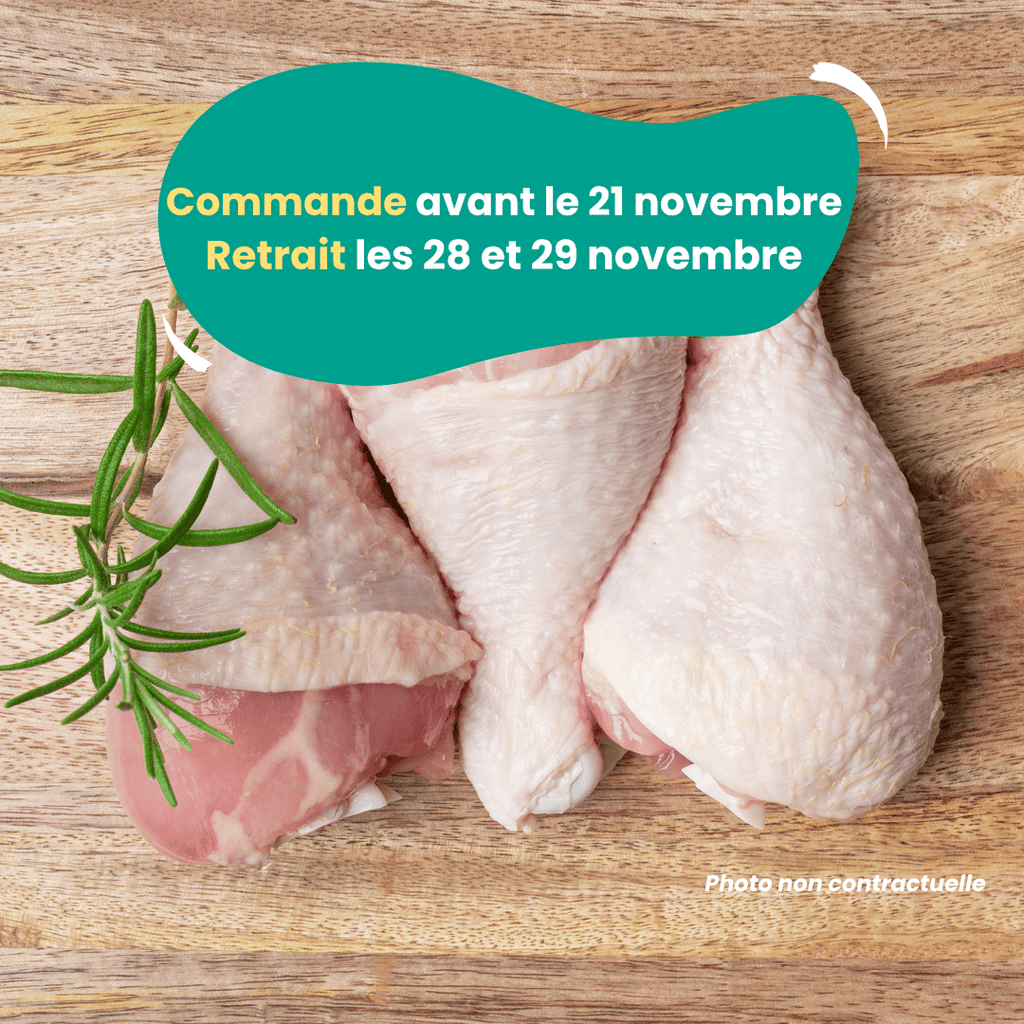 PRÉCOMMANDE AVEC ACOMPTE - Cuisses de poulet (env. 1,2kg) Domaine des Tuileries vrac-zero-dechet-ecolo-montaudran