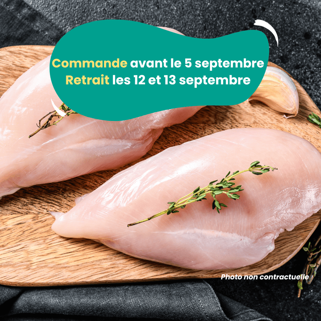 PRÉCOMMANDE AVEC ACOMPTE - Filets de poulet (1,2 à 1,4kg) Domaine des Tuileries vrac-zero-dechet-ecolo-montaudran