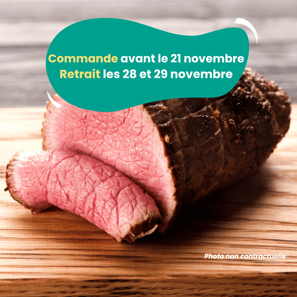 PRÉCOMMANDE AVEC ACOMPTE - Rôti de Boeuf (1kg à 1,5 kg) Domaine des Tuileries vrac-zero-dechet-ecolo-montaudran