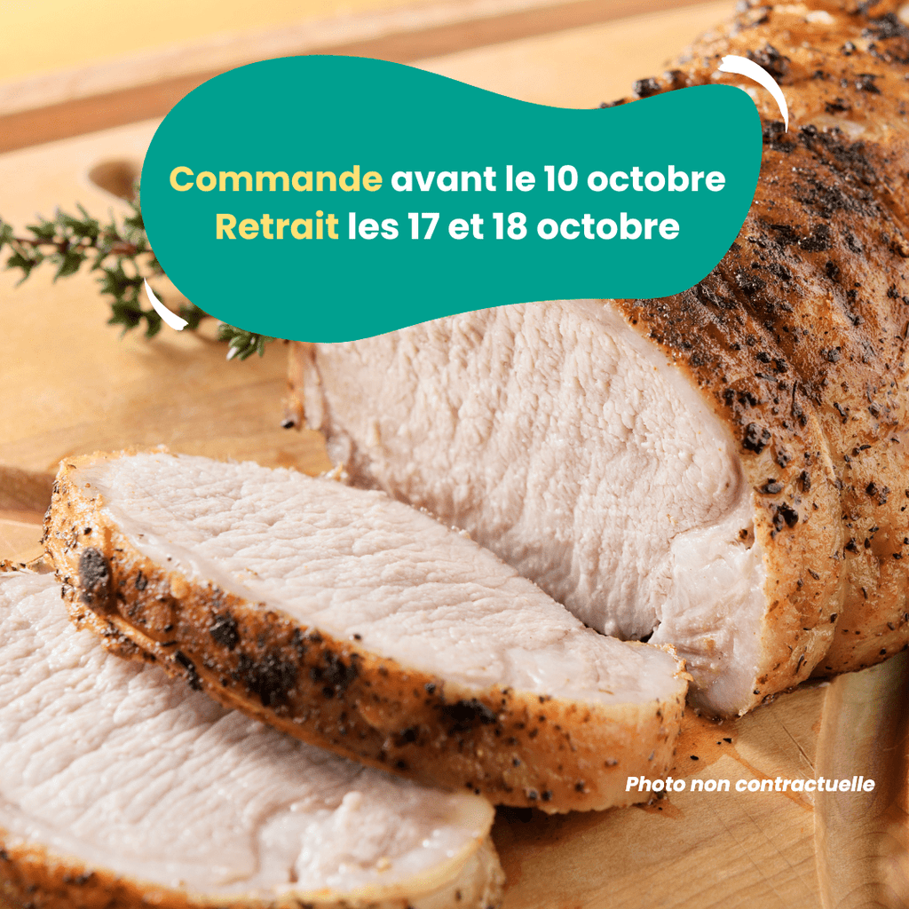 PRÉCOMMANDE AVEC ACOMPTE - Rôti de Porc (1kg à 1,5 kg) Domaine des Tuileries vrac-zero-dechet-ecolo-montaudran