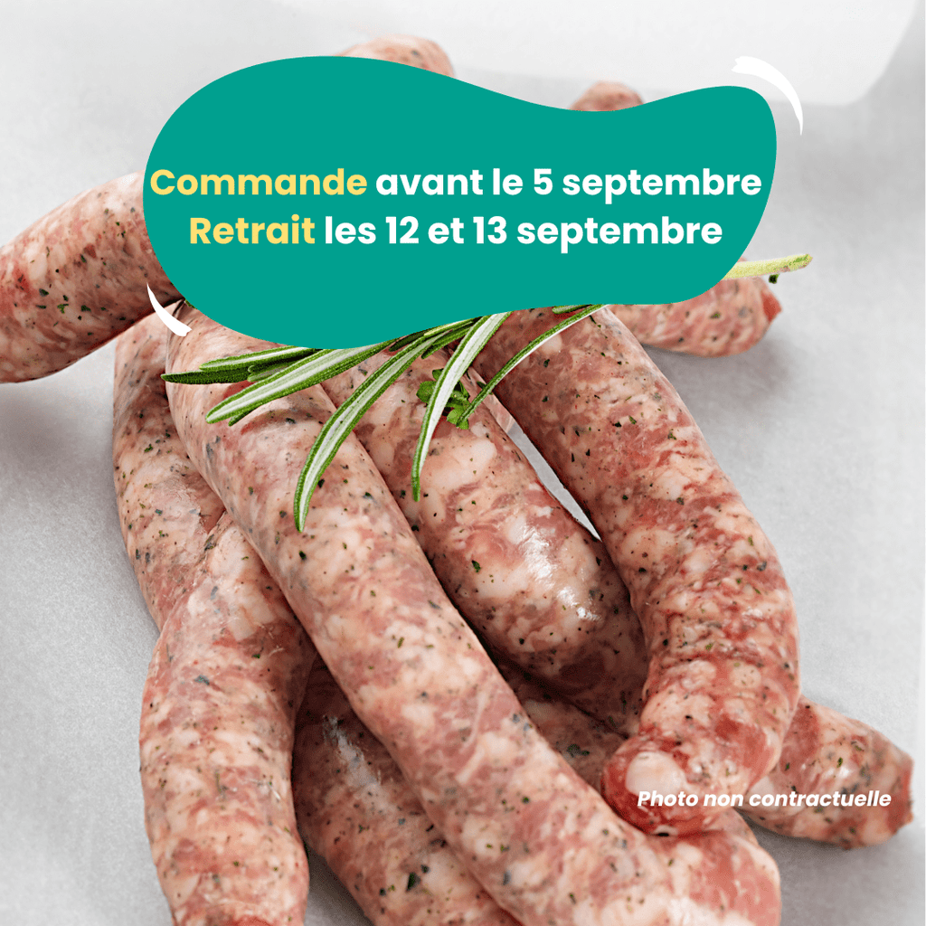 PRÉCOMMANDE Chipolatas (500g) Domaine des Tuileries vrac-zero-dechet-ecolo-montaudran