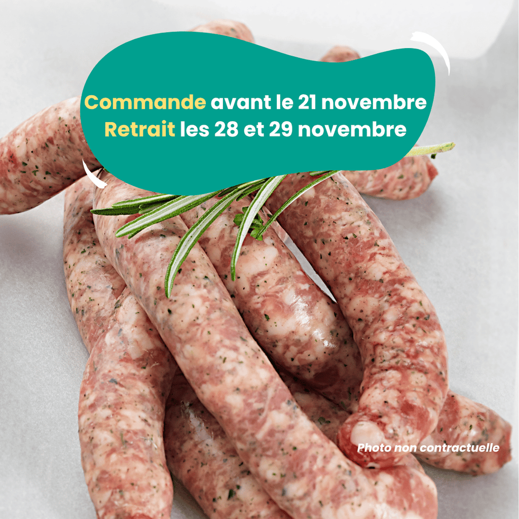 PRÉCOMMANDE Chipolatas (500g) Domaine des Tuileries vrac-zero-dechet-ecolo-montaudran