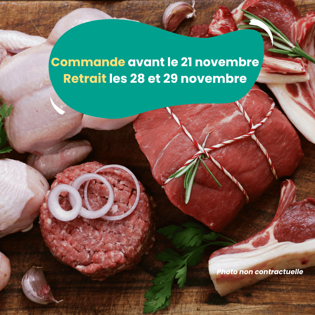 PRÉCOMMANDE Le colis de viande famille (3kg) Domaine des Tuileries vrac-zero-dechet-ecolo-montaudran
