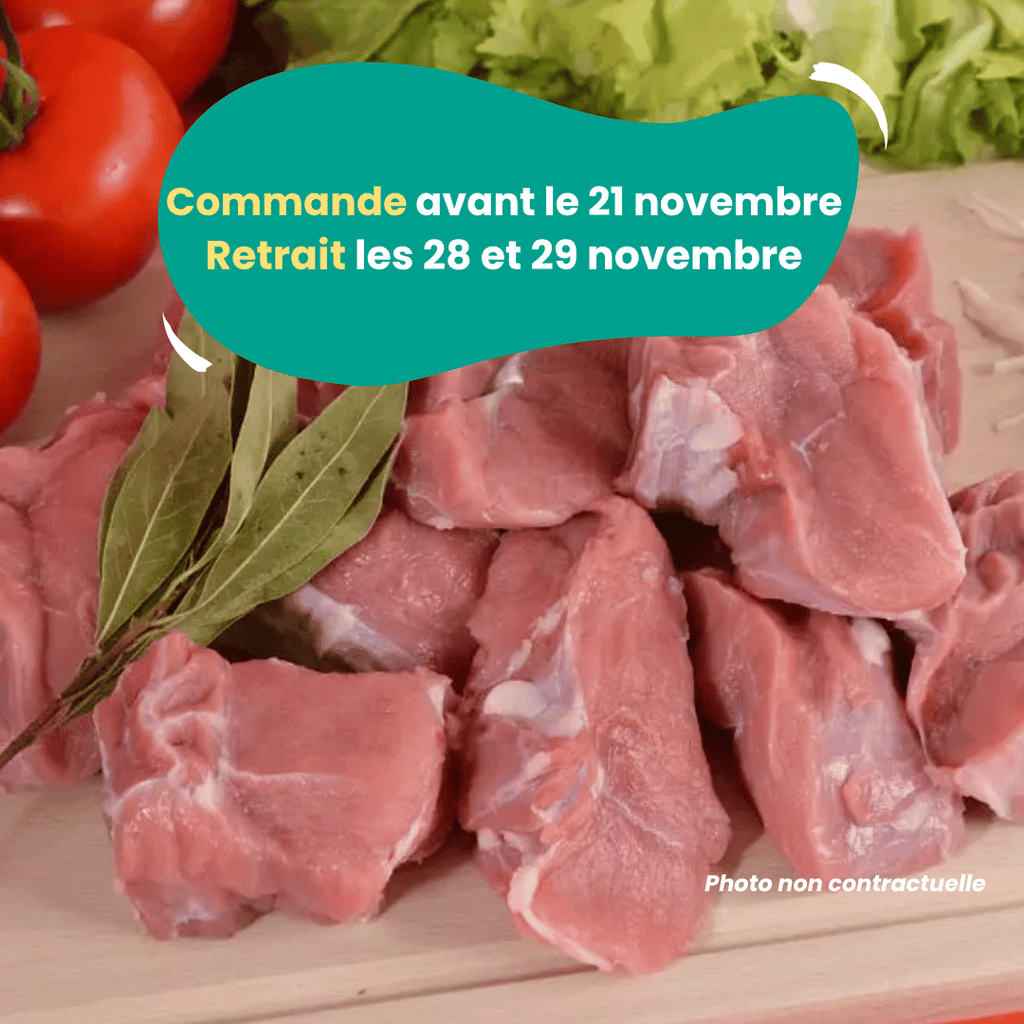 PRÉCOMMANDE Morceaux pour blanquette de Veau (1kg) Domaine des Tuileries vrac-zero-dechet-ecolo-montaudran