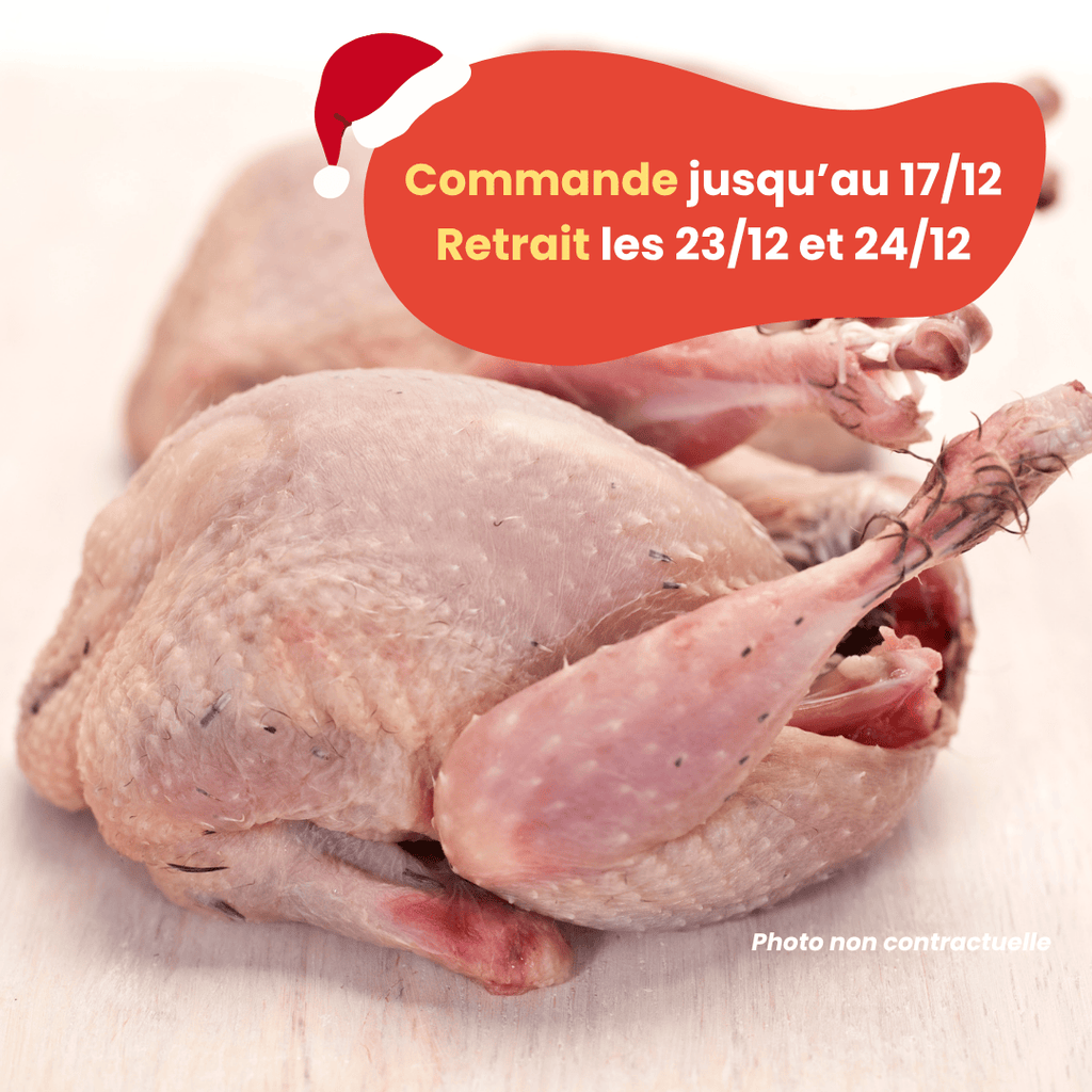 PRÉCOMMANDE Noël - ACOMPTE - Caille (450 à 850g) Domaine des Tuileries vrac-zero-dechet-ecolo-montaudran