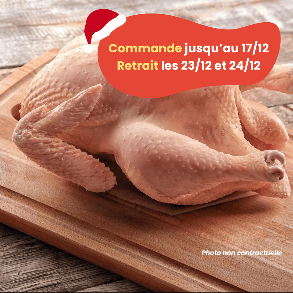 PRÉCOMMANDE Noël - ACOMPTE - Dinde (3 à 3,8kg) Domaine des Tuileries vrac-zero-dechet-ecolo-montaudran