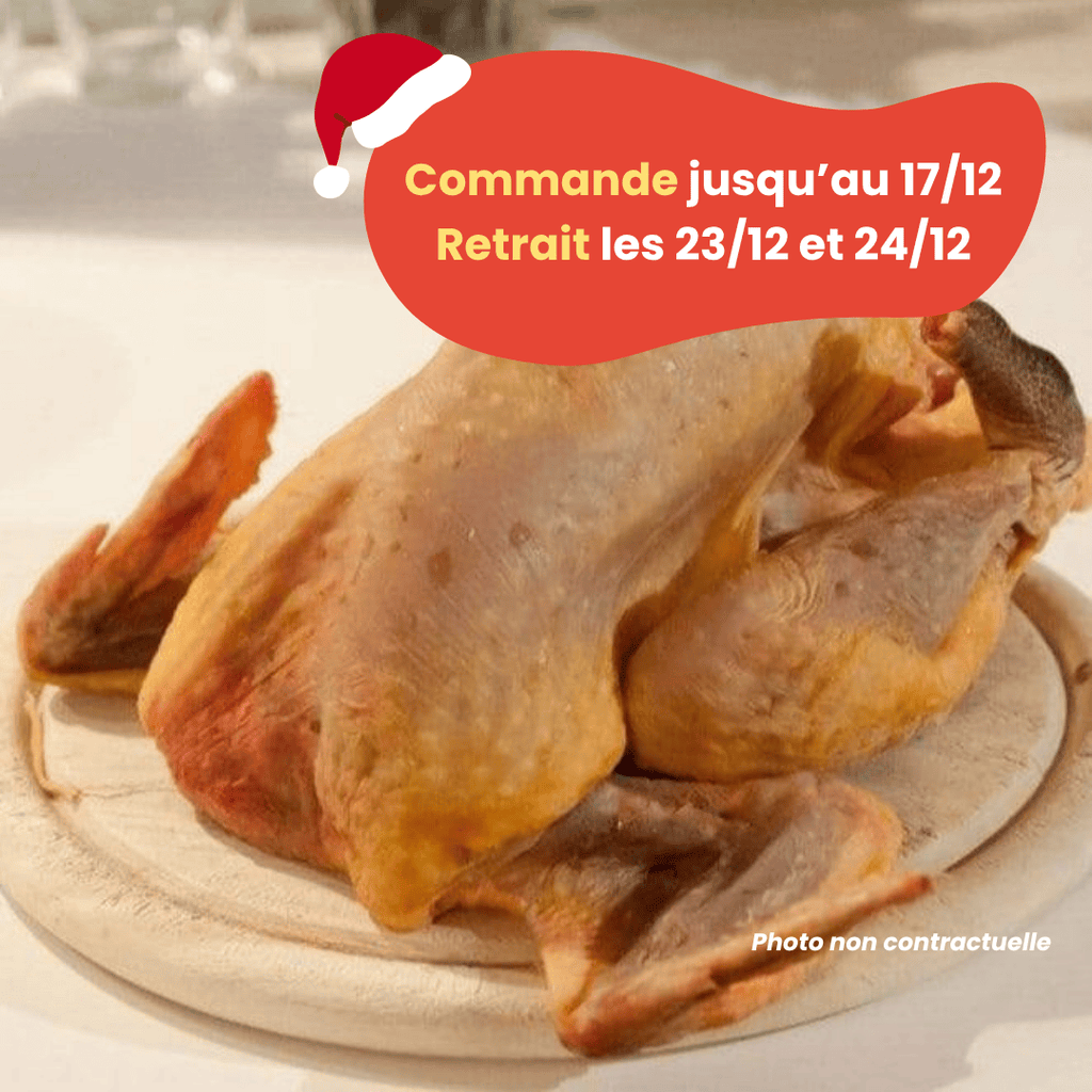 PRÉCOMMANDE Noël - ACOMPTE - Pintade grasse (1,8 à 2,5kg) Domaine des Tuileries vrac-zero-dechet-ecolo-montaudran