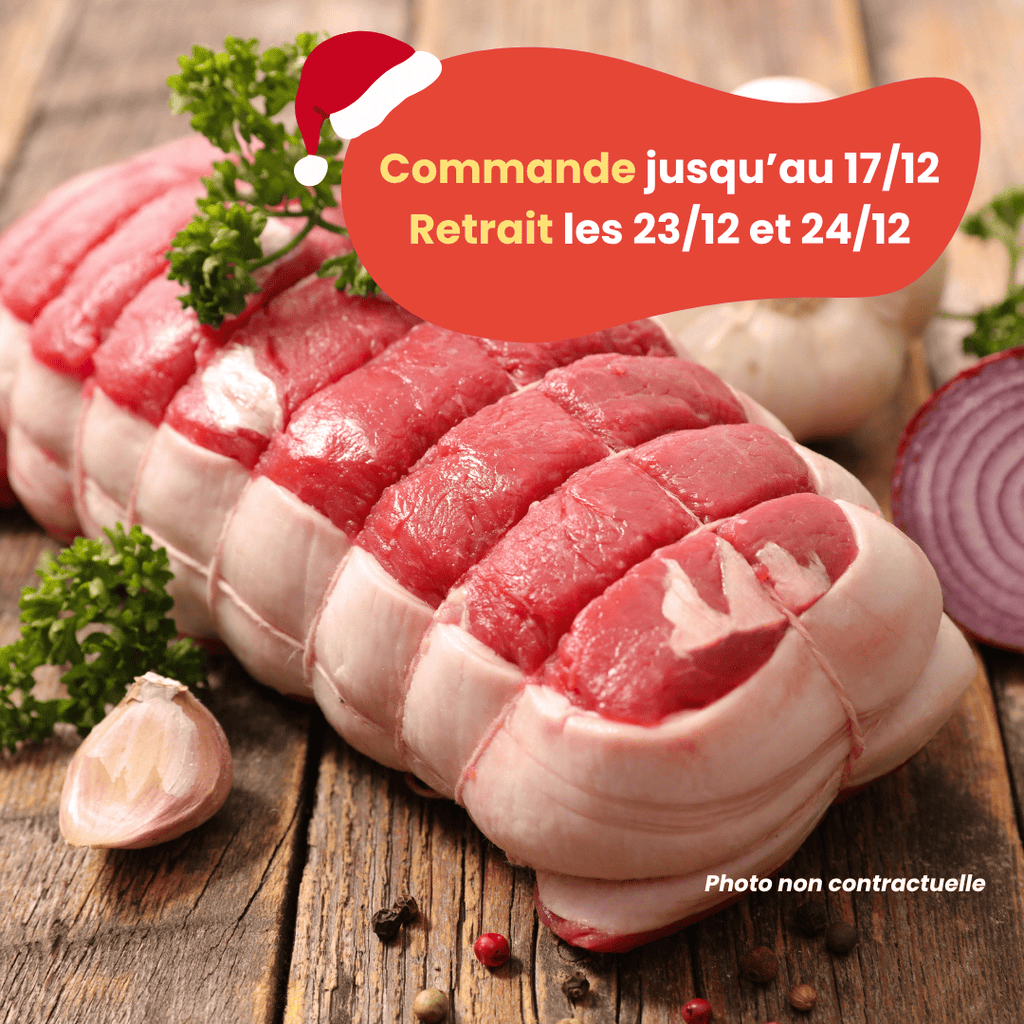 PRÉCOMMANDE Noël - ACOMPTE - Rôti de Boeuf (1 à 1,5kg) Domaine des Tuileries vrac-zero-dechet-ecolo-montaudran