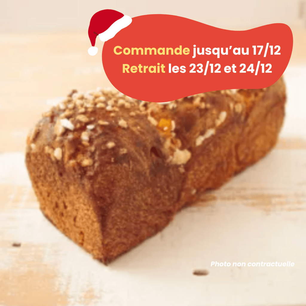 PRÉCOMMANDE Noël - Brioche à l'orange confite BIO - 320g Les Frères Chapelier vrac-zero-dechet-ecolo-montaudran