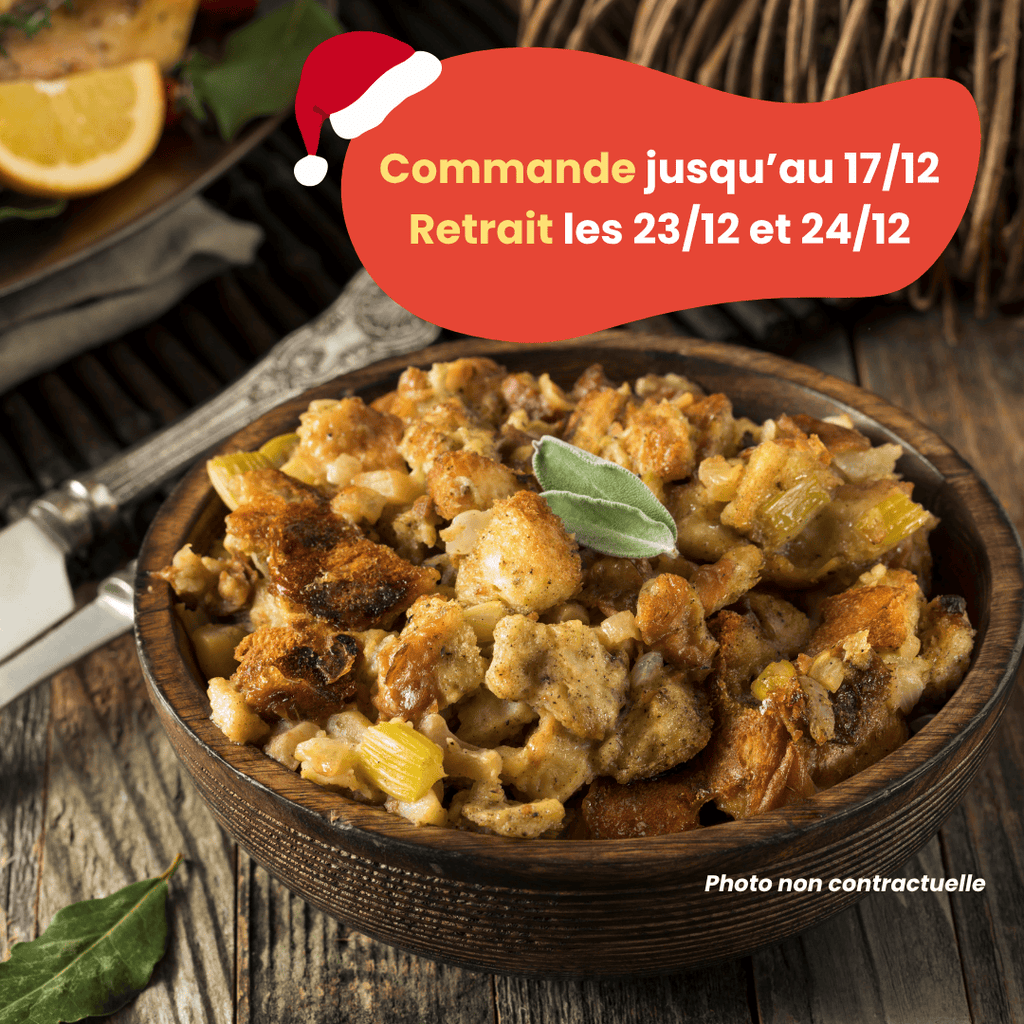 PRÉCOMMANDE Noël - Farce aux cèpes (500g) Domaine des Tuileries vrac-zero-dechet-ecolo-montaudran