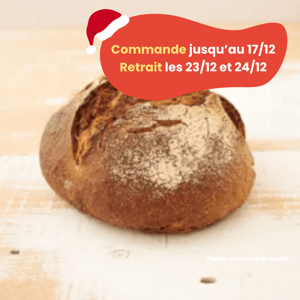 PRÉCOMMANDE Noël - Pain au seigle BIO - 350g Les Frères Chapelier vrac-zero-dechet-ecolo-montaudran
