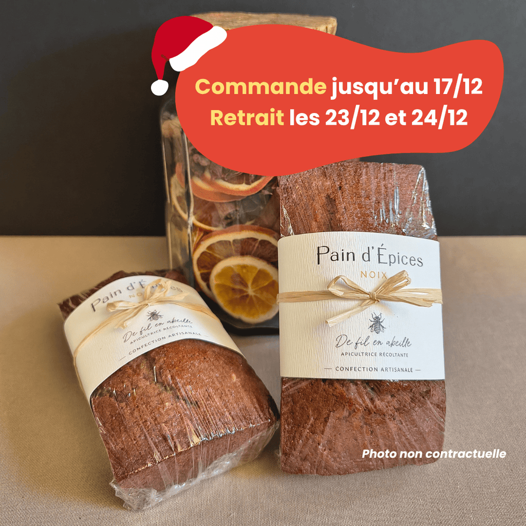 PRÉCOMMANDE Noël - Pain d'épices aux Noix - 260g De Fil en Abeille vrac-zero-dechet-ecolo-montaudran