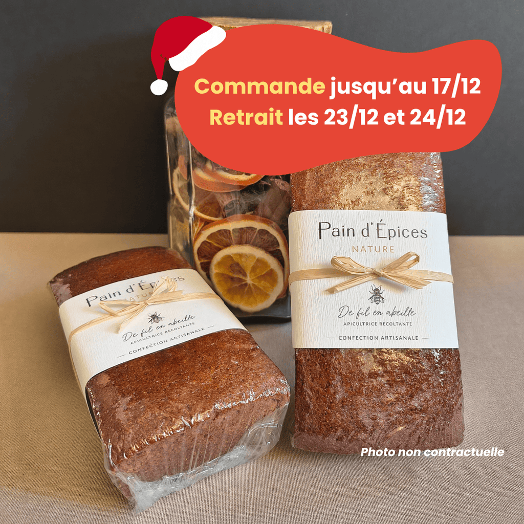 PRÉCOMMANDE Noël - Pain d'épices Nature - 260g De Fil en Abeille vrac-zero-dechet-ecolo-montaudran
