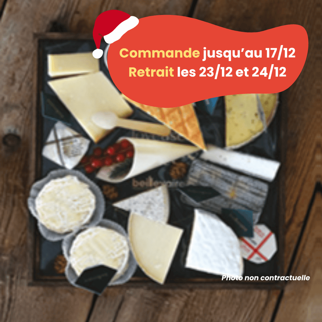 PRÉCOMMANDE Noël - Plateau de fromages 10/12 pers. Beillevaire vrac-zero-dechet-ecolo-montaudran