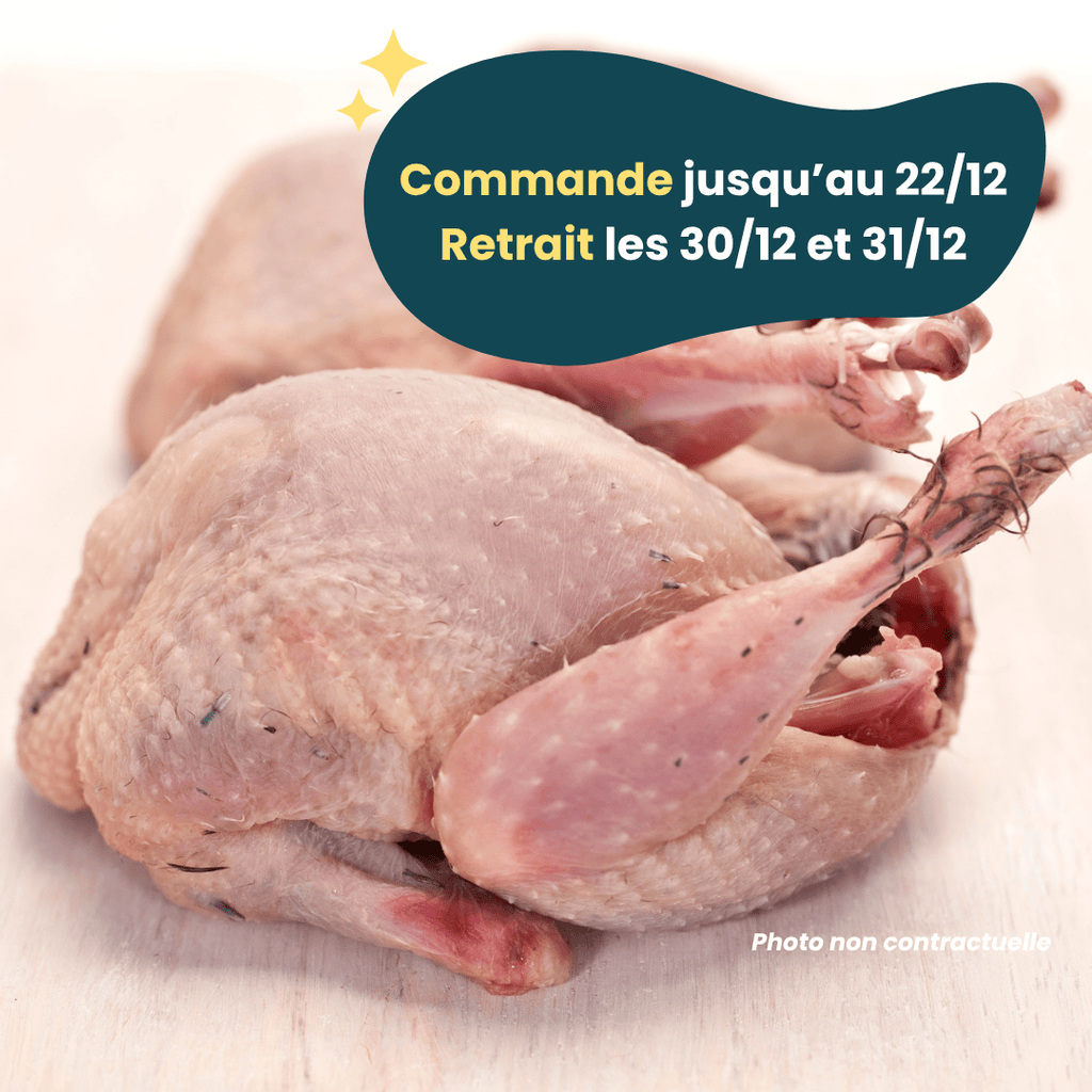 PRÉCOMMANDE Nouvel An - ACOMPTE - Caille (450 à 850g) Domaine des Tuileries vrac-zero-dechet-ecolo-montaudran