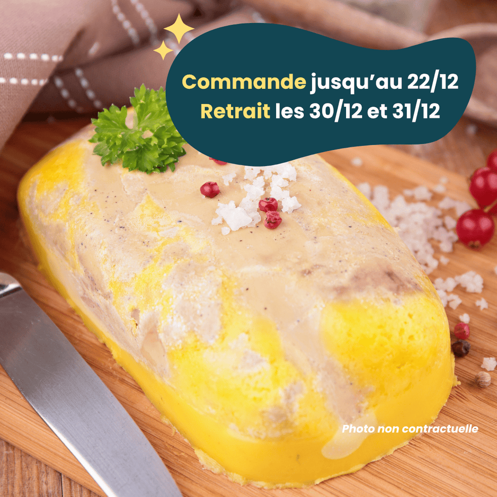 PRÉCOMMANDE Nouvel An - ACOMPTE - Foie gras mi-cuit (environ 200g) Domaine des Tuileries vrac-zero-dechet-ecolo-montaudran