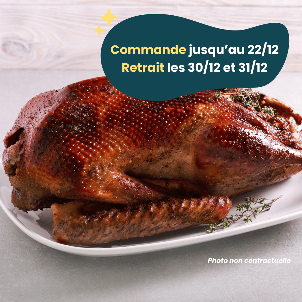 PRÉCOMMANDE Nouvel An - ACOMPTE - Oie (3,8 à 4,8kg) Domaine des Tuileries vrac-zero-dechet-ecolo-montaudran
