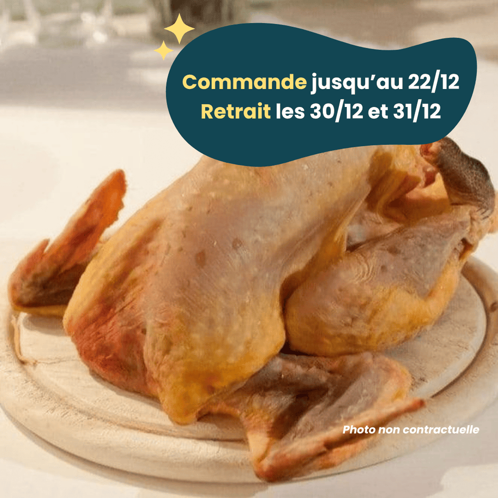 PRÉCOMMANDE Nouvel An - ACOMPTE - Pintade grasse (1,8 à 2,5kg) Domaine des Tuileries vrac-zero-dechet-ecolo-montaudran