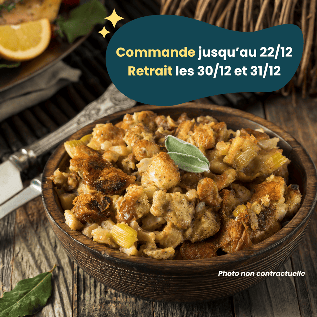 PRÉCOMMANDE Nouvel An - Farce aux cèpes (500g) Domaine des Tuileries vrac-zero-dechet-ecolo-montaudran