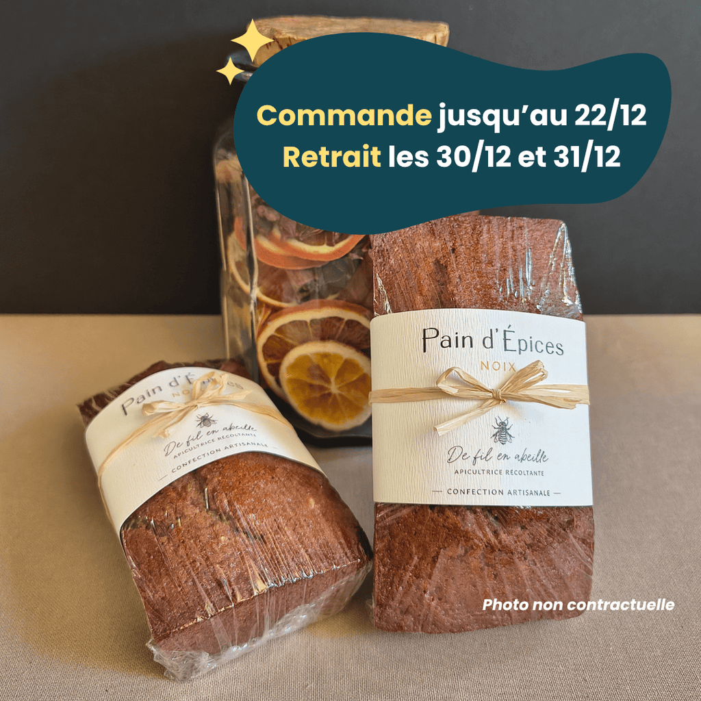 PRÉCOMMANDE Nouvel An - Pain d'épices aux Noix - 260g De Fil en Abeille vrac-zero-dechet-ecolo-montaudran