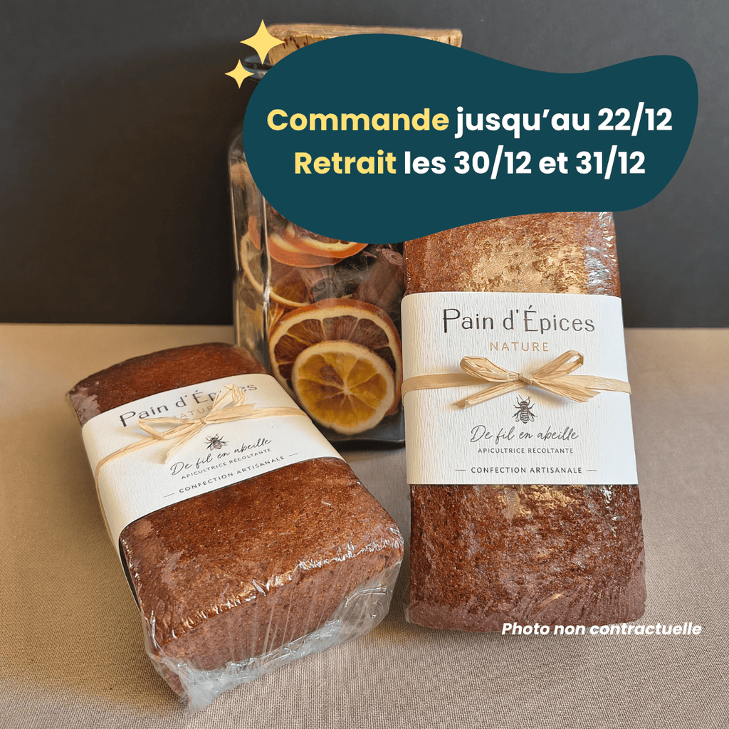 PRÉCOMMANDE Nouvel An - Pain d'épices Nature - 260g De Fil en Abeille vrac-zero-dechet-ecolo-montaudran