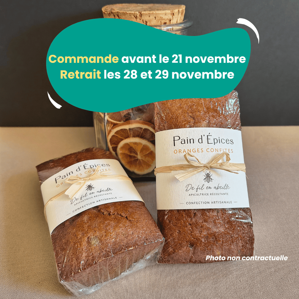 PRÉCOMMANDE - Pain d'épices aux Oranges confites - 260g De Fil en Abeille vrac-zero-dechet-ecolo-montaudran