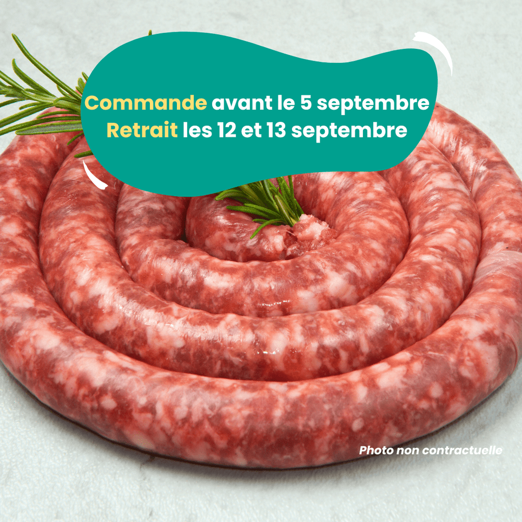 PRÉCOMMANDE Saucisse à l'ail des ours (1kg) Domaine des Tuileries vrac-zero-dechet-ecolo-montaudran