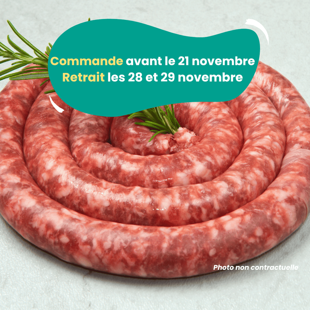 PRÉCOMMANDE Saucisse à l'ail des ours (1kg) Domaine des Tuileries vrac-zero-dechet-ecolo-montaudran