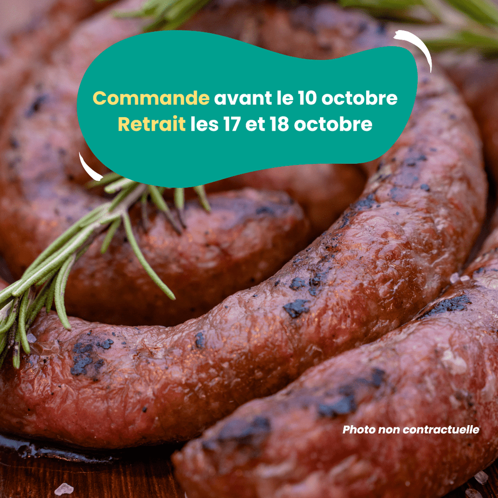 PRÉCOMMANDE Saucisse basque (1kg) Domaine des Tuileries vrac-zero-dechet-ecolo-montaudran