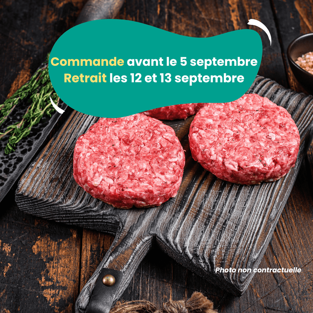 PRÉCOMMANDE Steaks hachés 8 pièces (1,2kg) Domaine des Tuileries vrac-zero-dechet-ecolo-montaudran