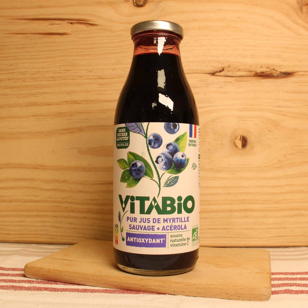 Pur jus de Myrtille Sauvage BIO - ANTIOXYDANT- 50cl Vitabio vrac-zero-dechet-ecolo-montaudran