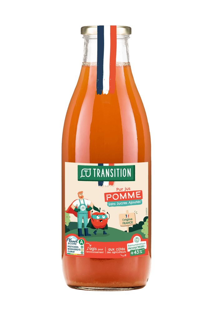 Pur jus de pomme en conversion - 1L Transition vrac-zero-dechet-ecolo-montaudran
