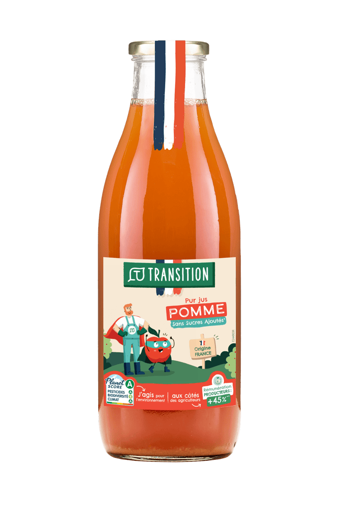 Pur jus de pomme en conversion - 1L Transition vrac-zero-dechet-ecolo-montaudran
