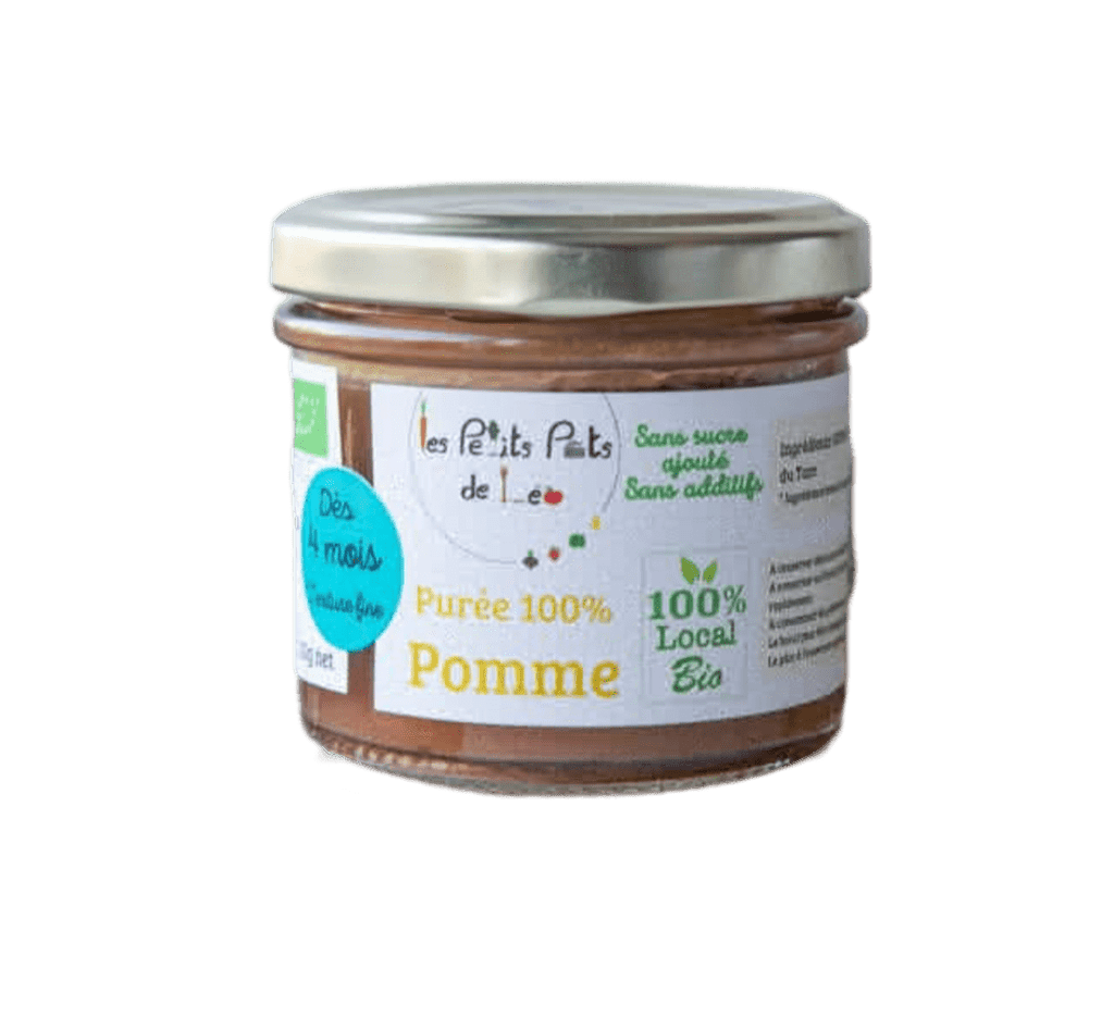 Purée 100% Pomme BIO - 110g Les Petits Pots de Léo vrac-zero-dechet-ecolo-montaudran