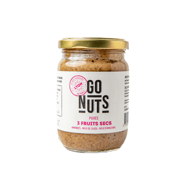 Purée 3 fruits secs BIO - 250g Go Nuts vrac-zero-dechet-ecolo-montaudran