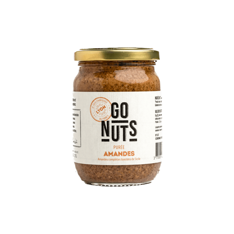 Purée d'amandes complètes toastées BIO - 270g Go Nuts vrac-zero-dechet-ecolo-montaudran